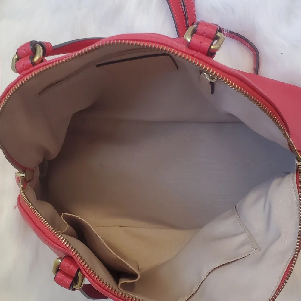 Coach | Peyton Leather Cora Domed Satchel - Picture 4 of 6